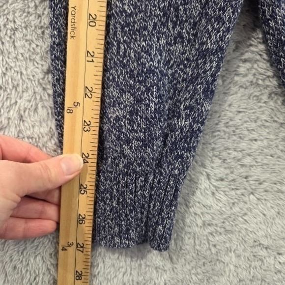 Eddie Bauer Sweater Mens Large Tall (TL) Crewneck Knit Pullover Marled Knit Blue - Picture 8 of 13